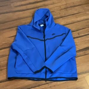 Nike Men's Royal Blue Full-Zip Hoodie